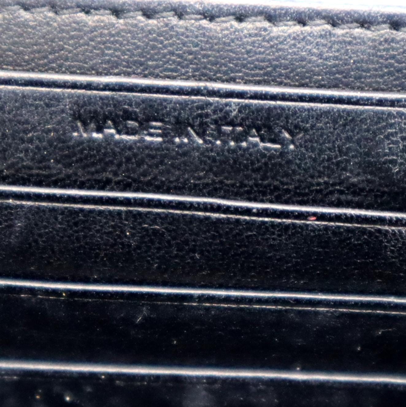 YVES SAINT LAURENT Sunset Crackled Metallic Leather Crossbody Bag Silver