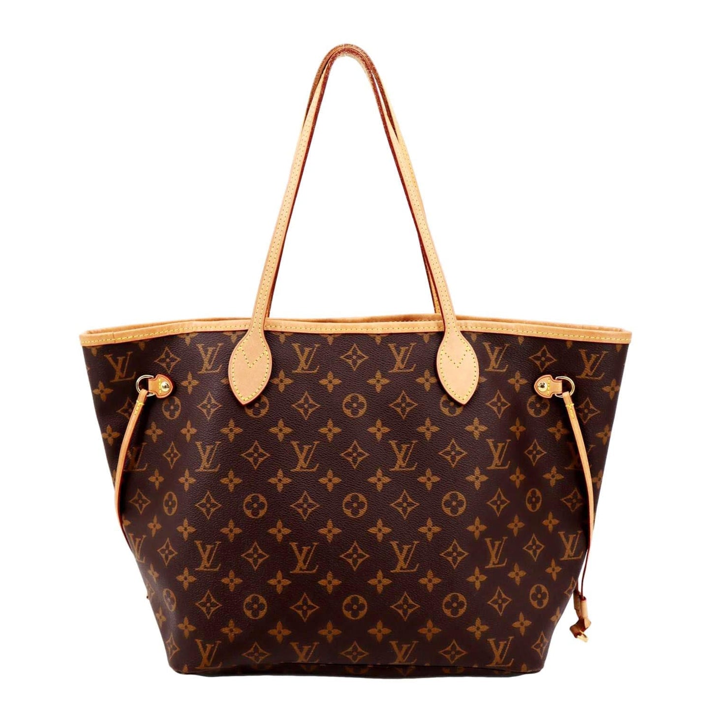 LOUIS VUITTON Neverfull MM Monogram Canvas Tote Bag Brown