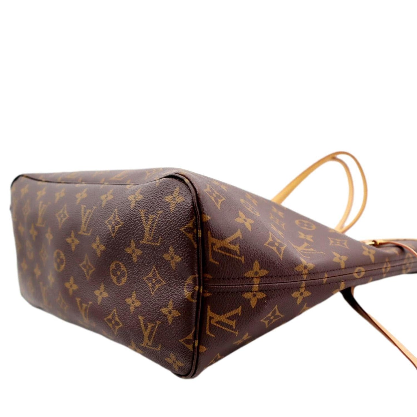 LOUIS VUITTON Neverfull MM Monogram Canvas Tote Bag Brown