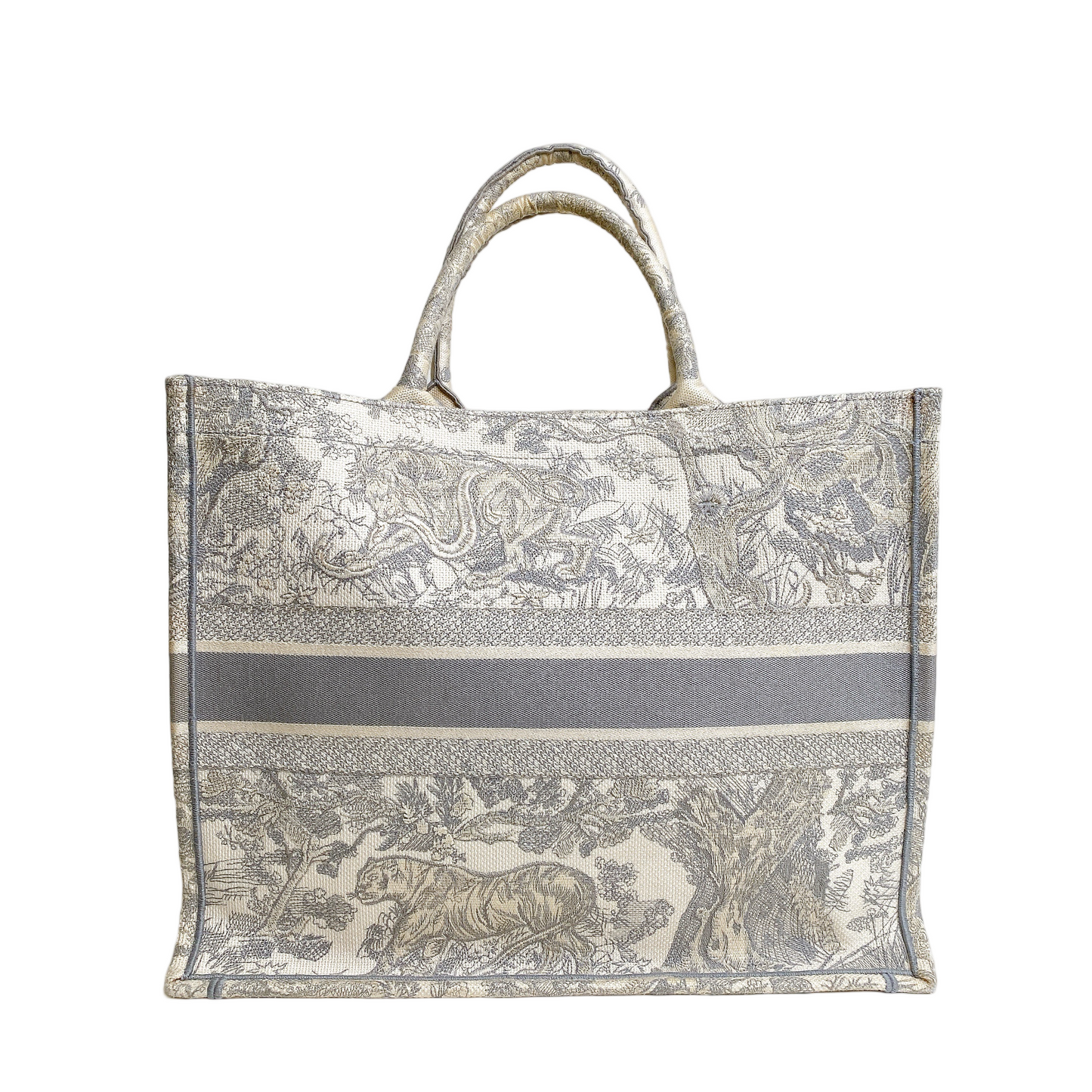 DIOR BOOK TOTE LARGE IN GRAY