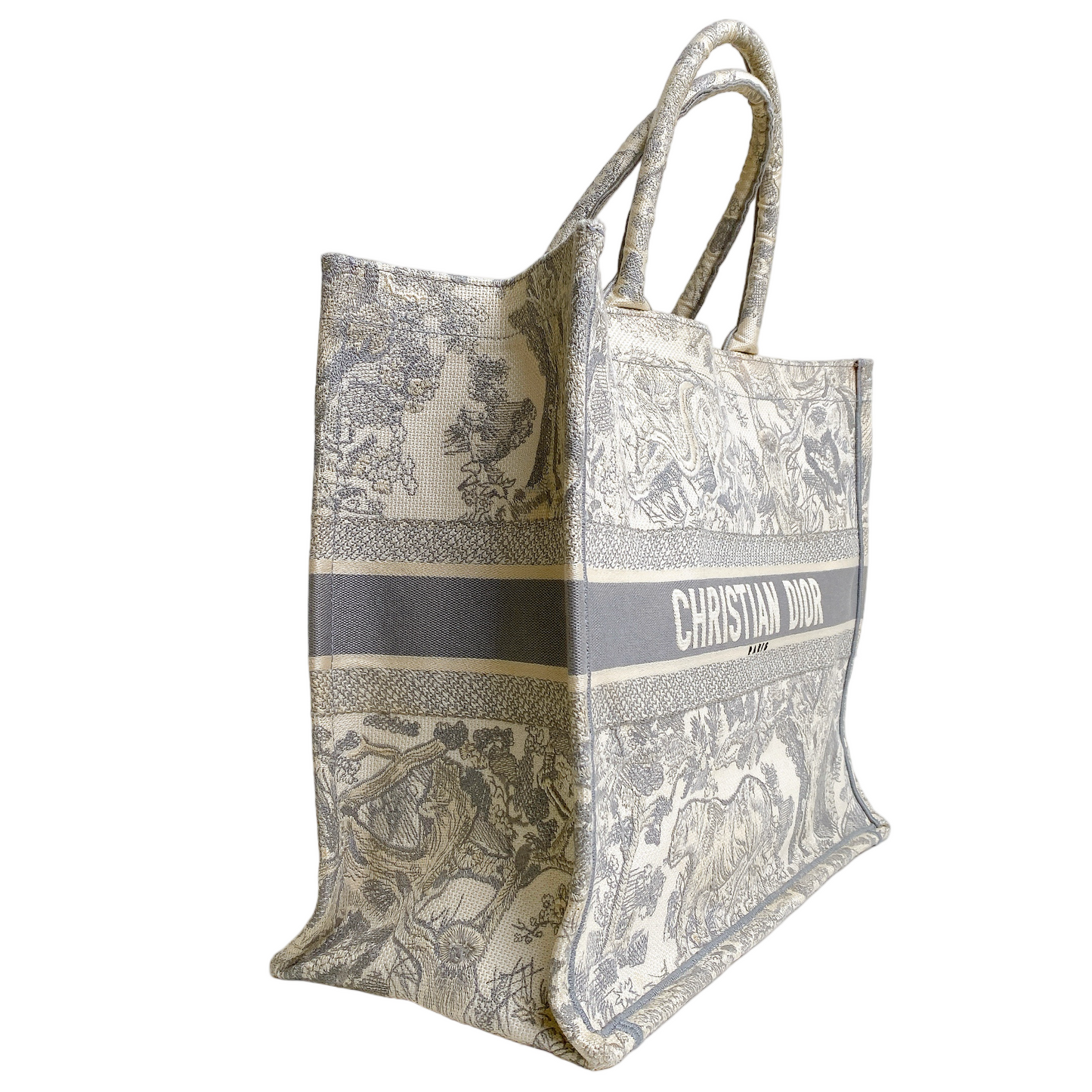 DIOR BOOK TOTE LARGE IN GRAY