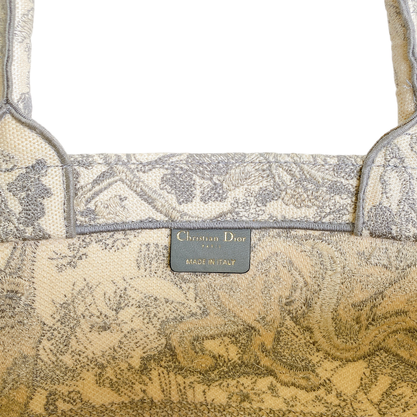 DIOR BOOK TOTE LARGE IN GRAY