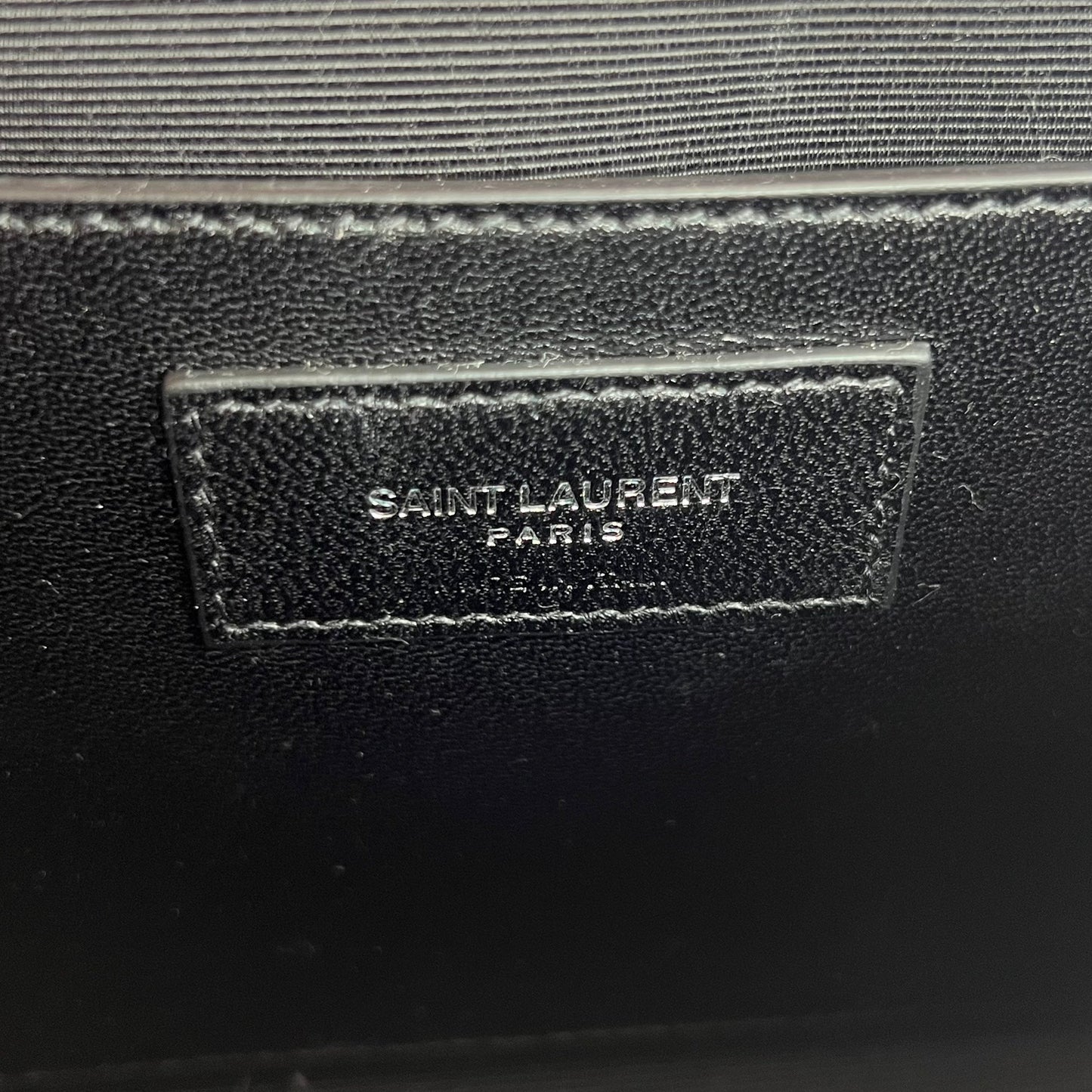 Saint Laurent Medium Kate Crocodile Embossed Burgundy