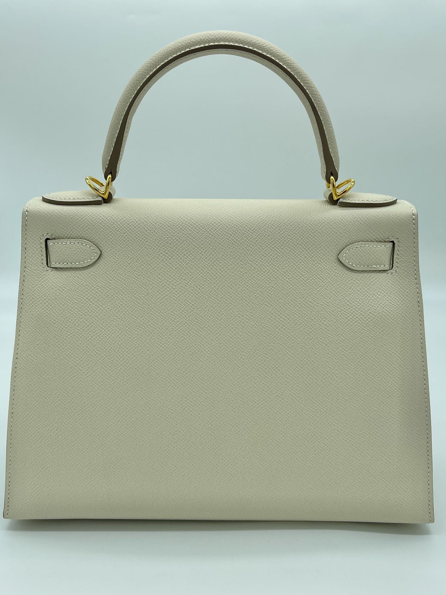 Hermes Kelly 28 Sellier Epsom Craie Gold Hardware