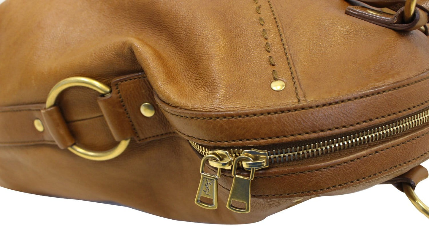 Yves Saint Laurent Muse Brown Leather Satchel Bag