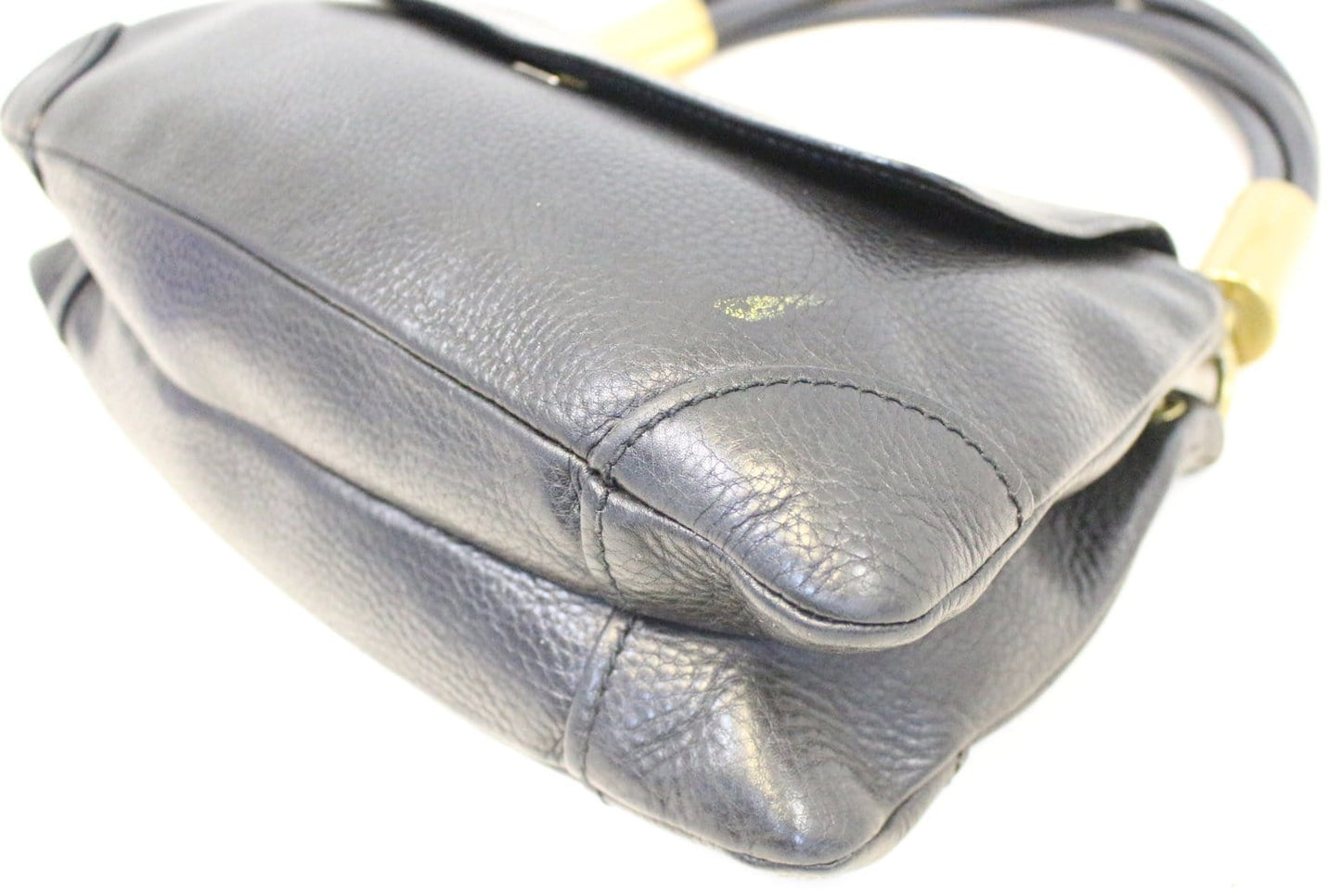 GUCCI Black Leather Lady Satchel Bag