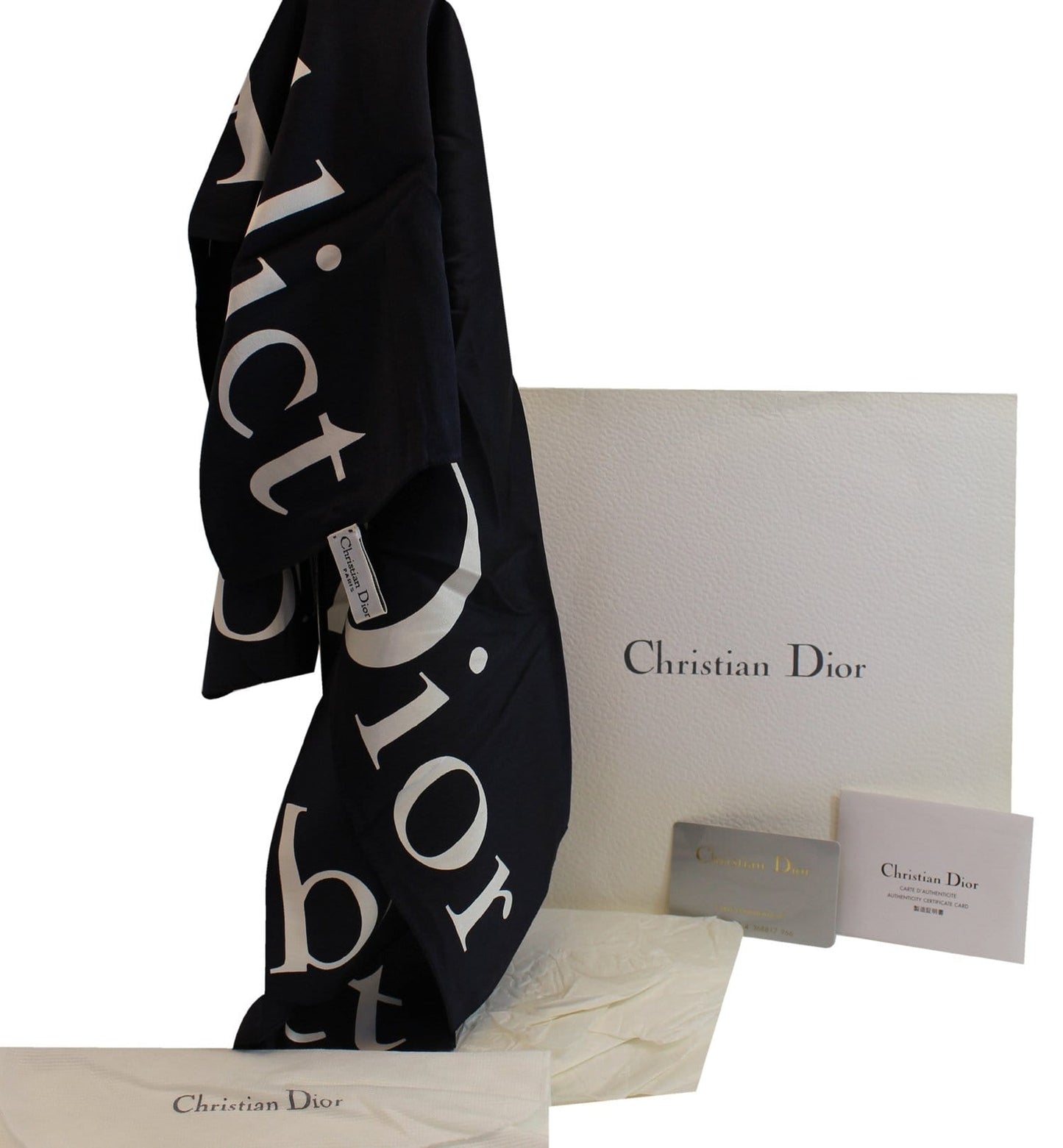 CHRISTIAN DIOR Black Dior Addict Handkerchief