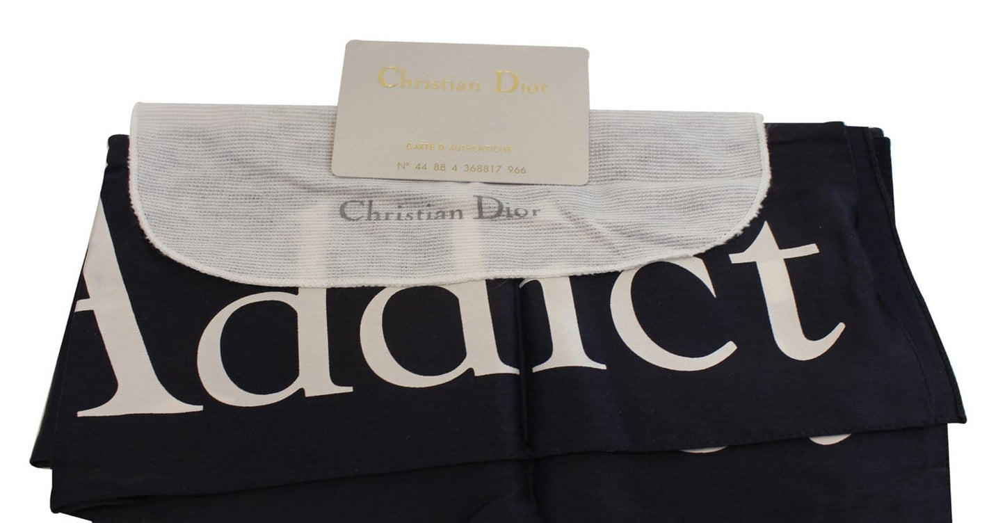 CHRISTIAN DIOR Black Dior Addict Handkerchief