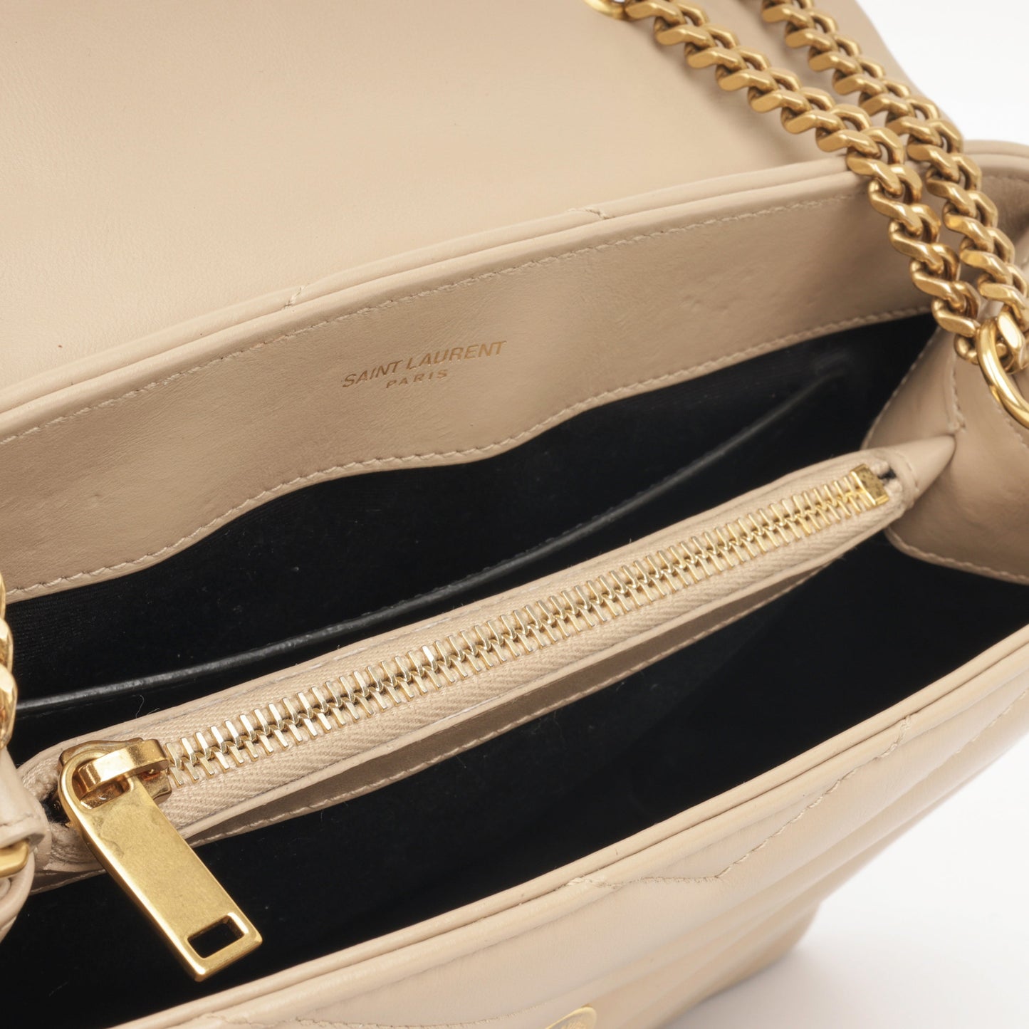 Saint Laurent Small Lou Lou - Beige