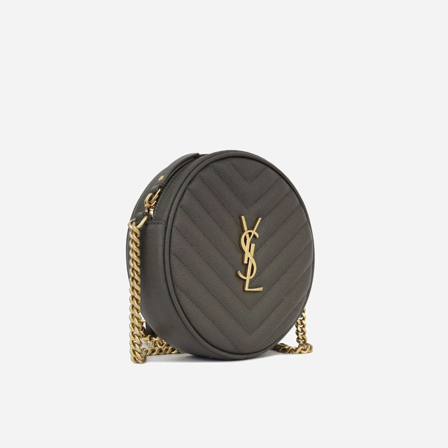 Saint Laurent Vinyle Round Camera Bag
