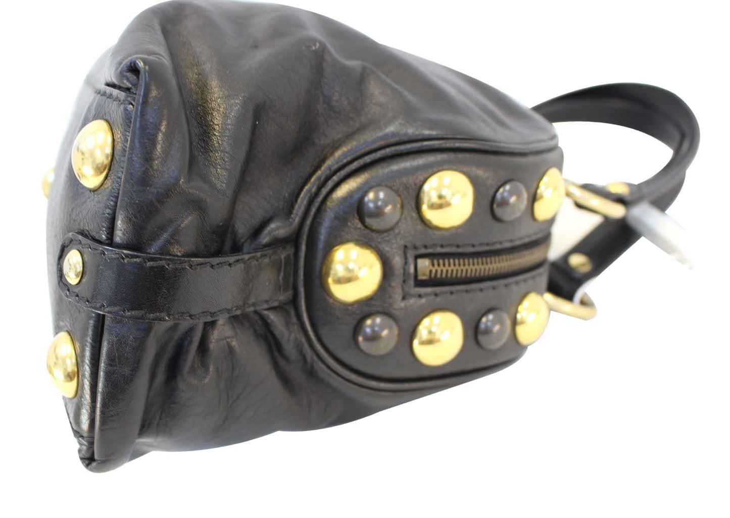 GUCCI Guccissima Black Medium Babouska Dome Shoulder Handbag