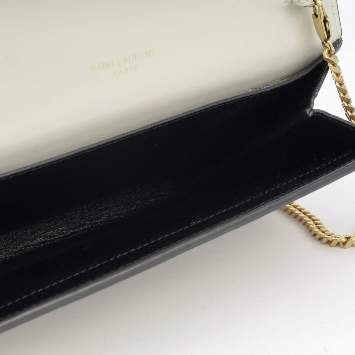 Saint Laurent Uptown Monogram Chain Wallet