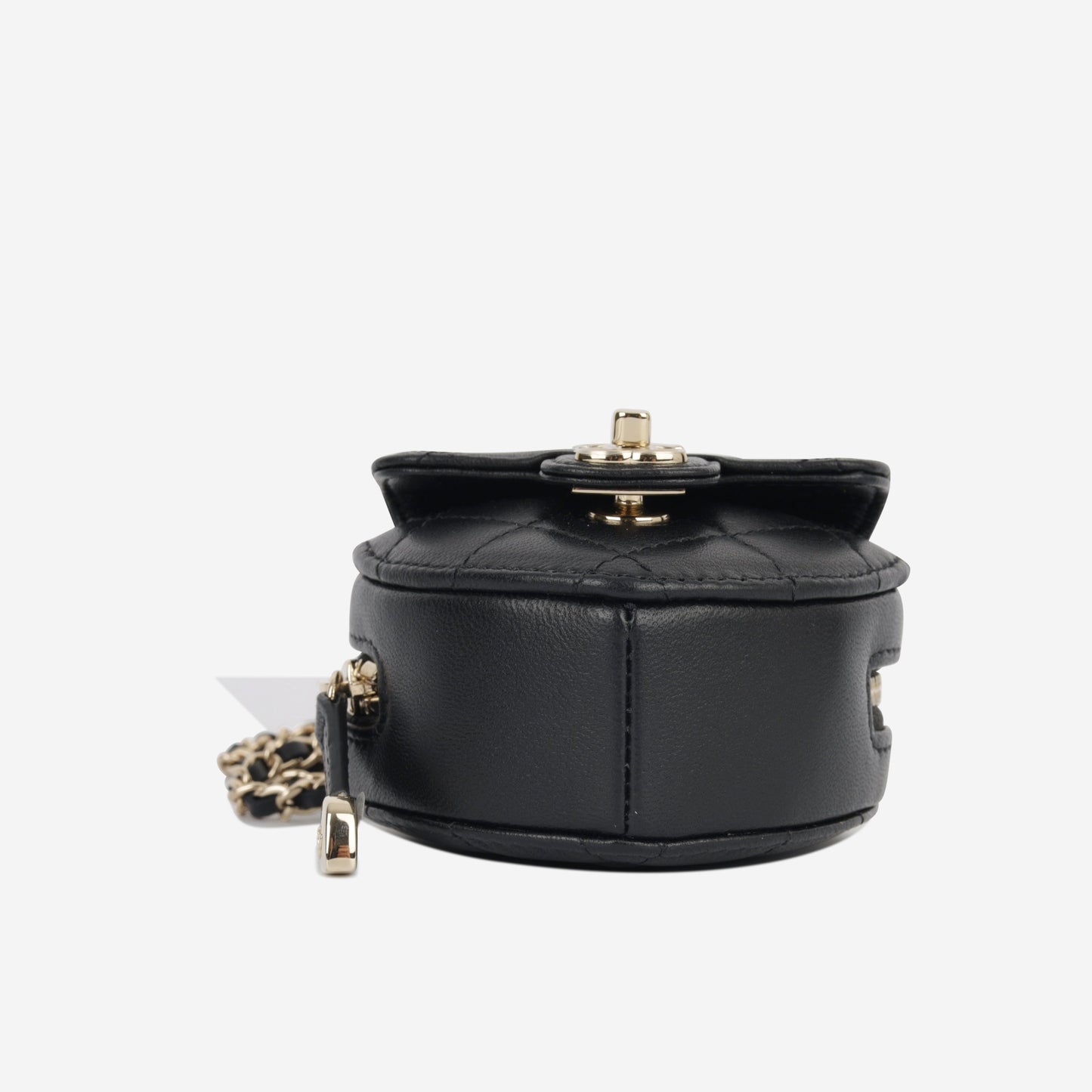 Chanel Heart Necklace - Black
