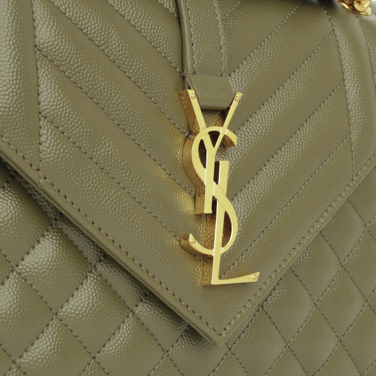 Saint Laurent Medium Envelope - Khaki