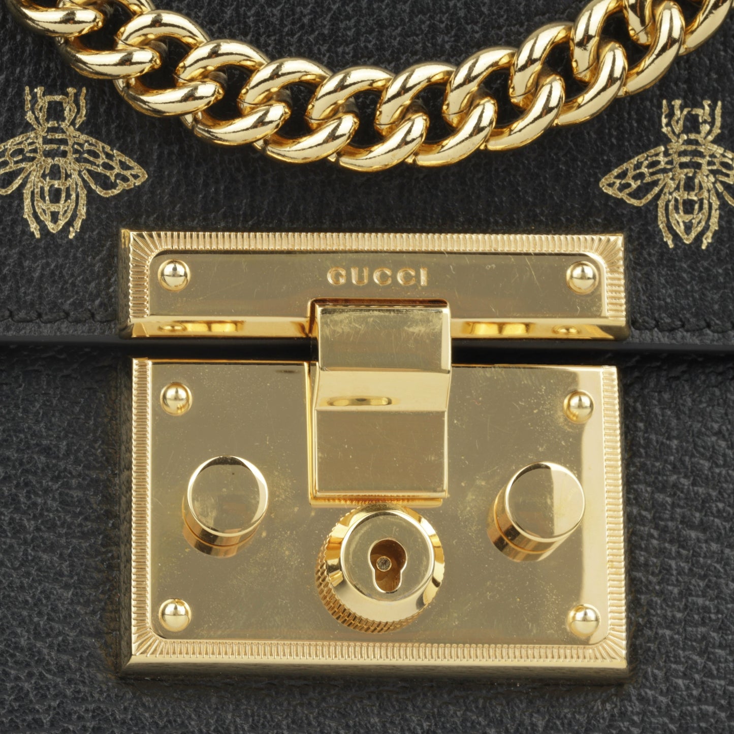 Gucci Small Padlock Bee/Star Shoulder Bag