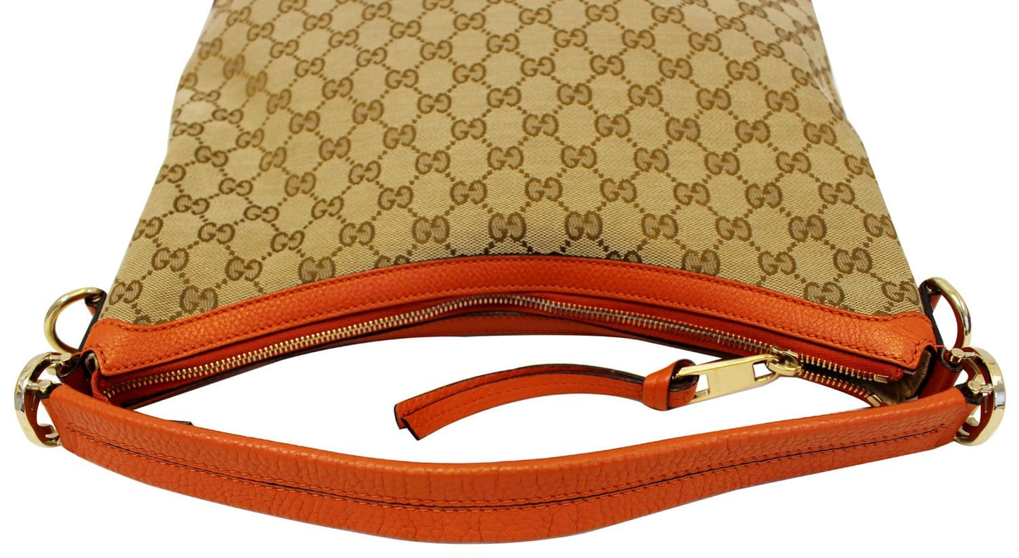 GUCCI Beige GG Canvas Miss GG Original Hobo Bag