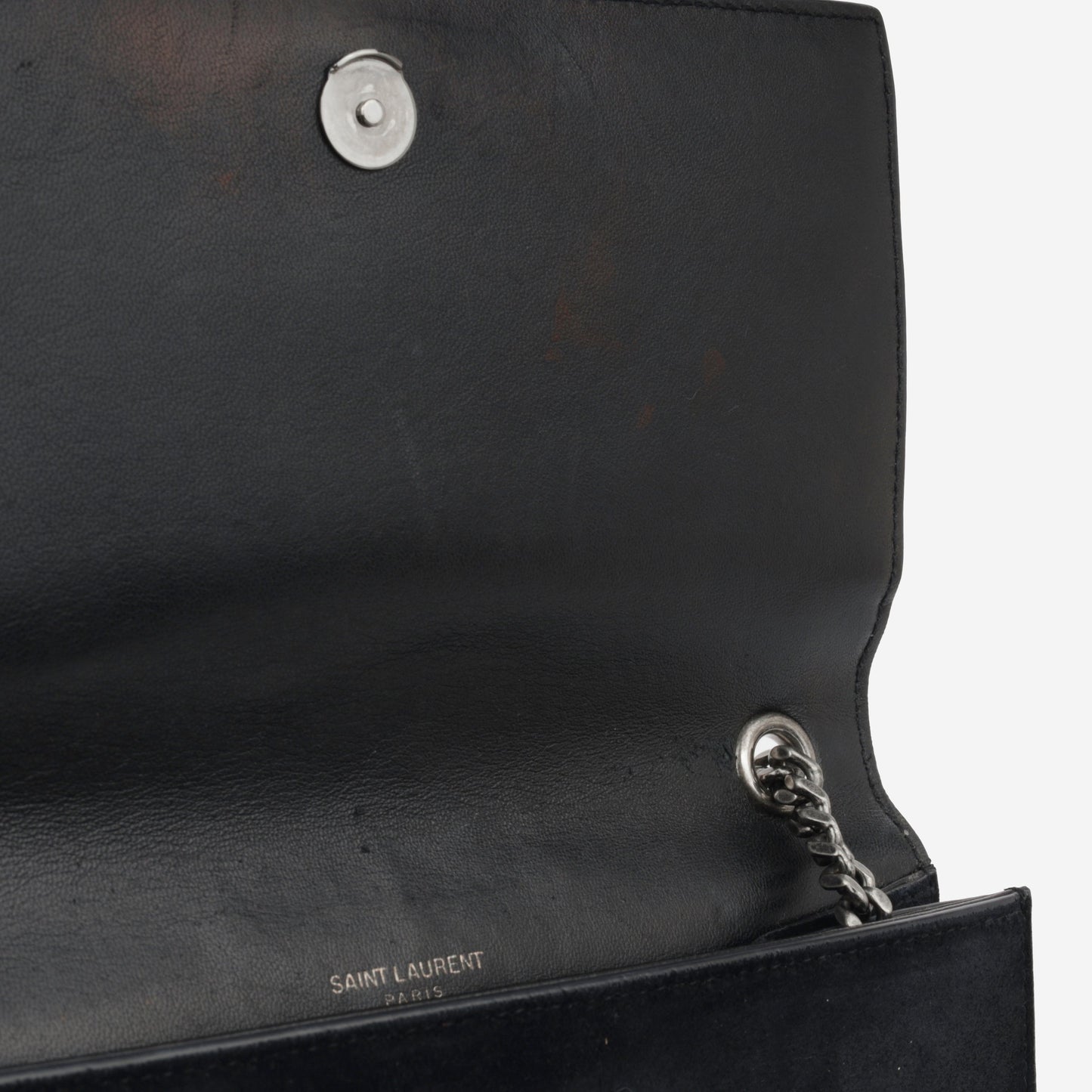Saint Laurent Star Studded Kate - Black Suede