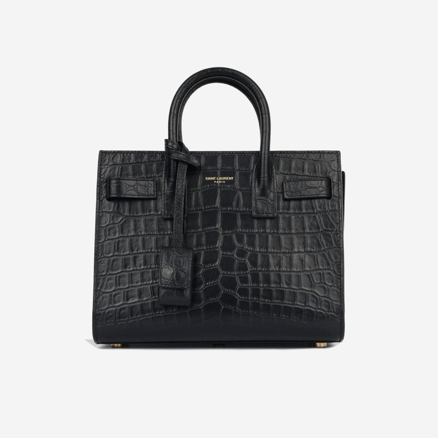 Saint Laurent Nano Sac de Jour - Black Croc