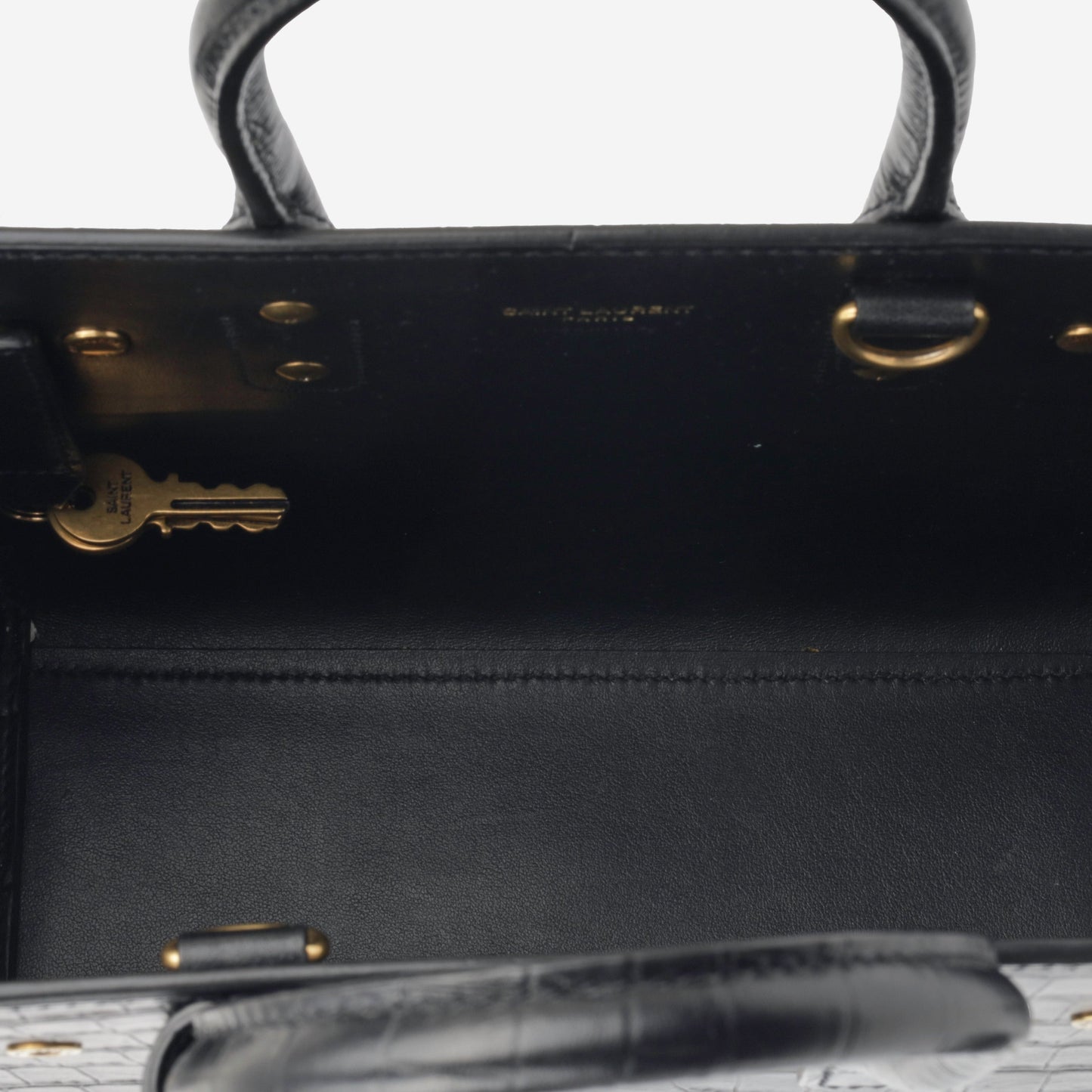 Saint Laurent Nano Sac de Jour - Black Croc