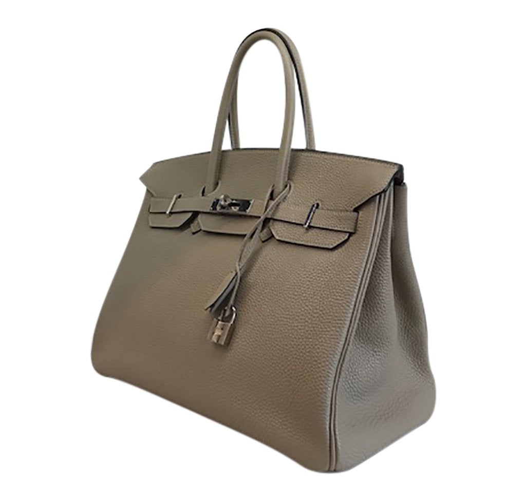 Hermes Birkin 35 Gris Tourterelle Leather