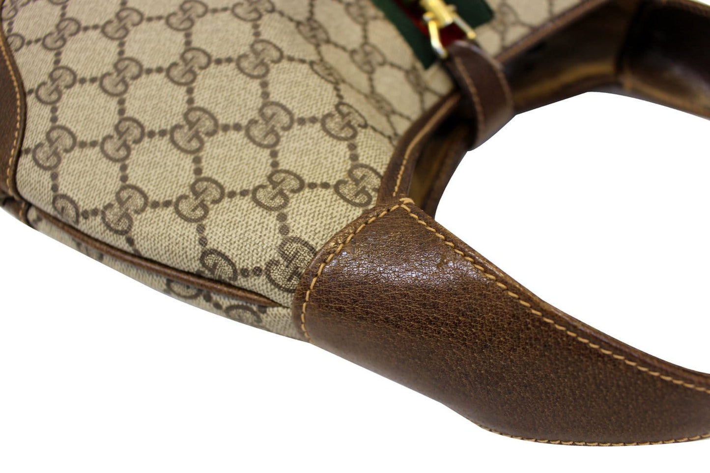 GUCCI Monogram GG Canvas Jackie O Hobo