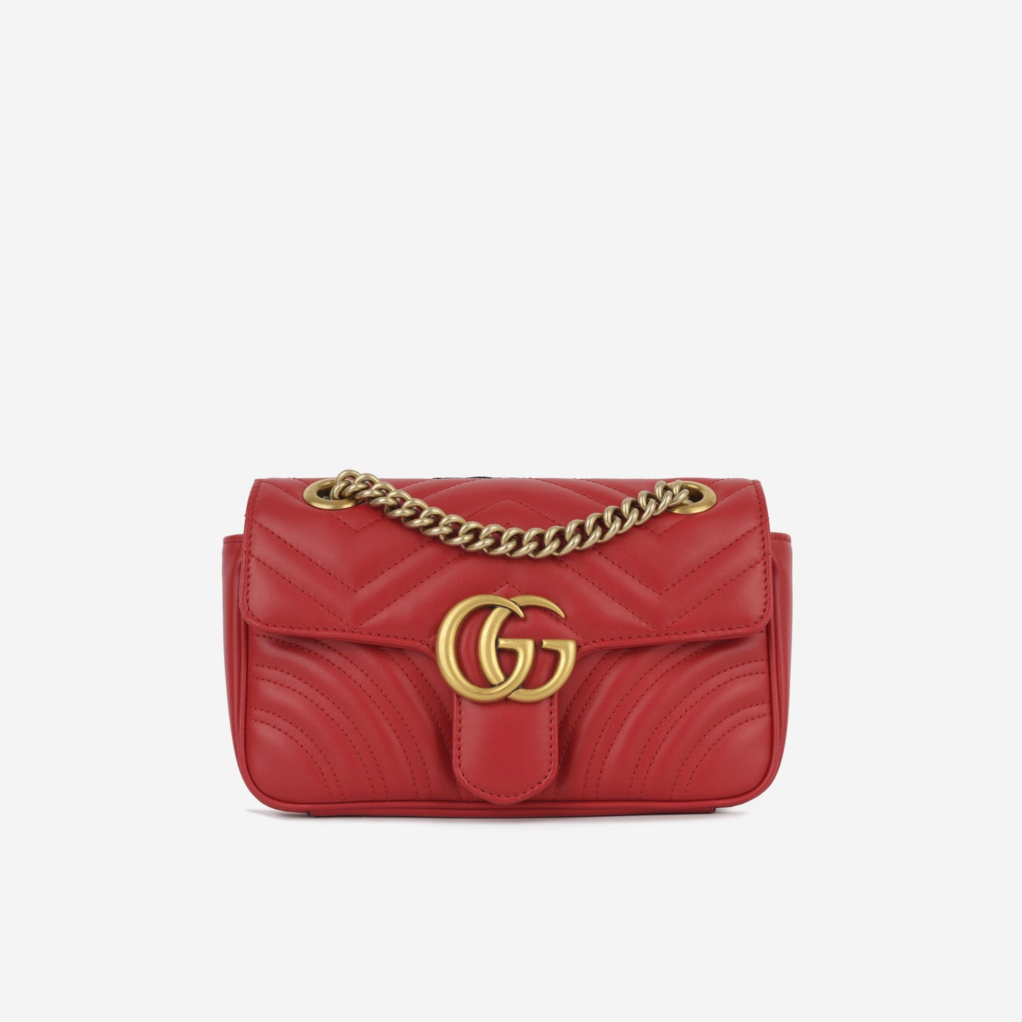 Gucci Mini Marmont - Red Calfskin