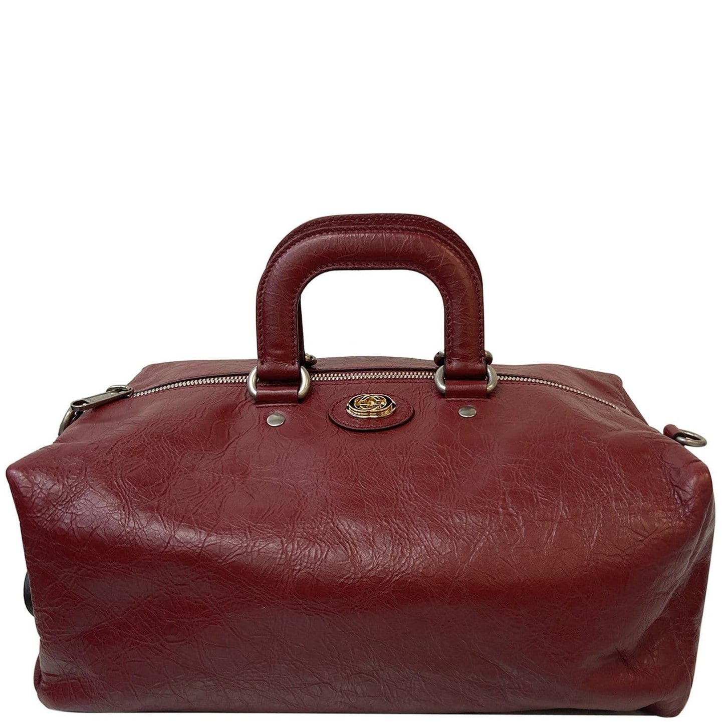 GUCCI Soft Backpack Calfskin Leather Duffle Bag Red 587866 - 20% OFF