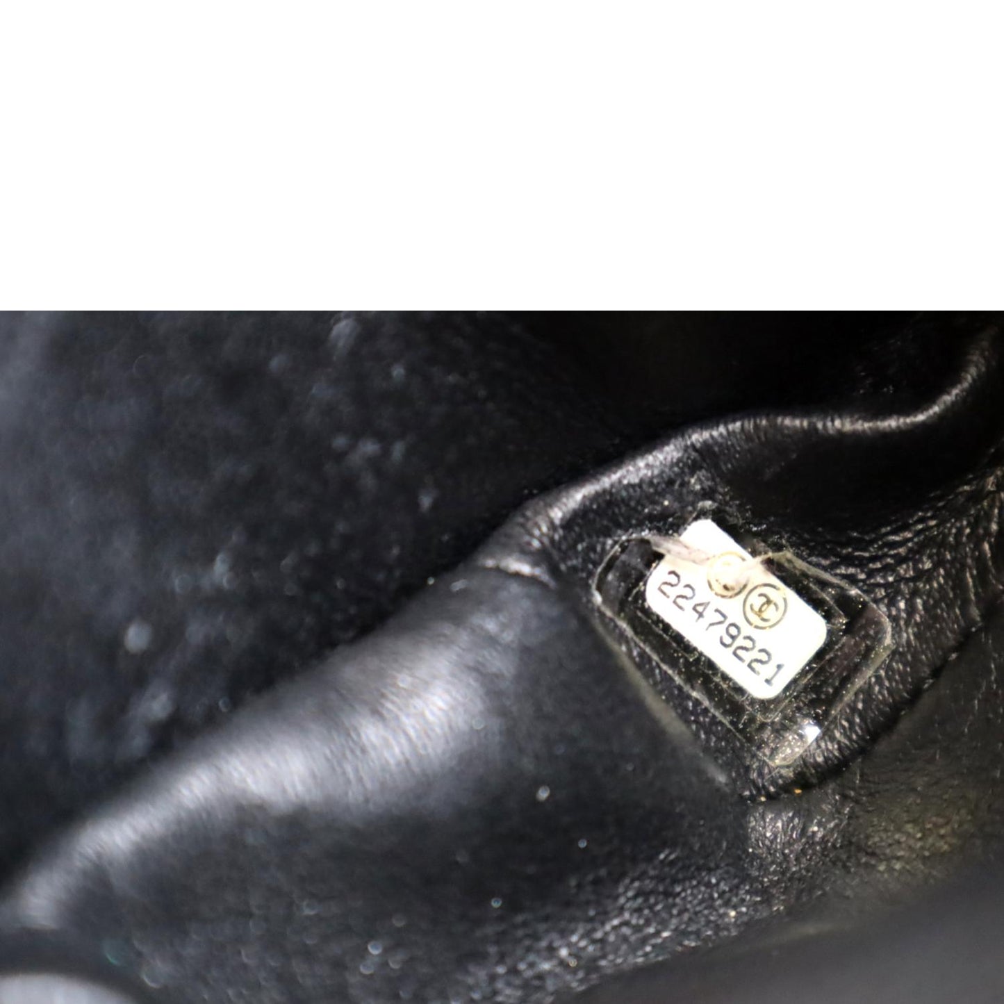 CHANEL Airlines Grommet Studded Leather Shoulder Bag Black