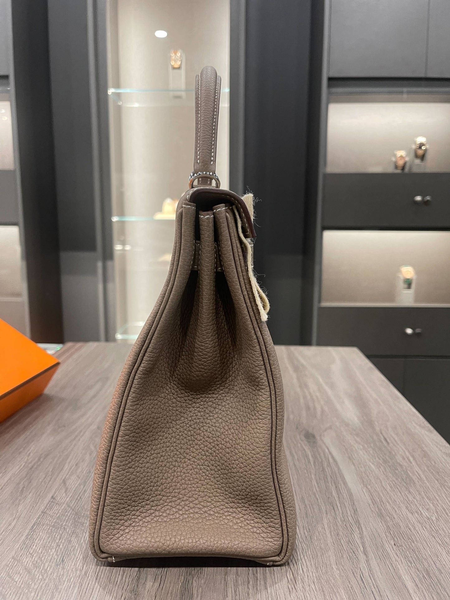 Hermes Kelly 32 Togo Calfskin Retourne 18 Etoupe