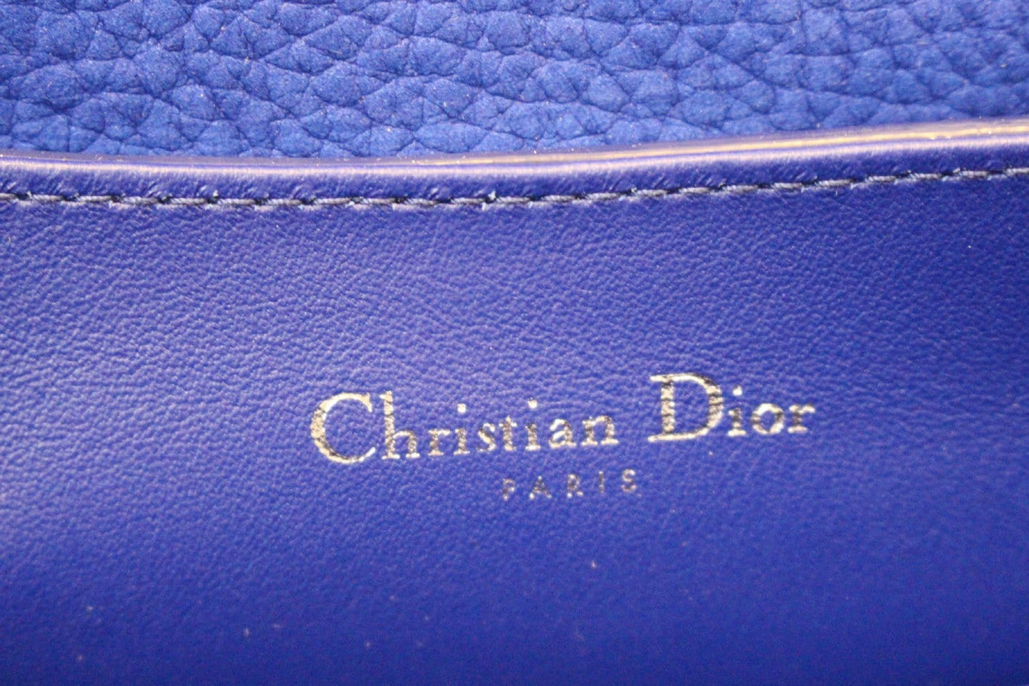 Christian Dior Dune Suede Leather Blue Shoulder Handbag