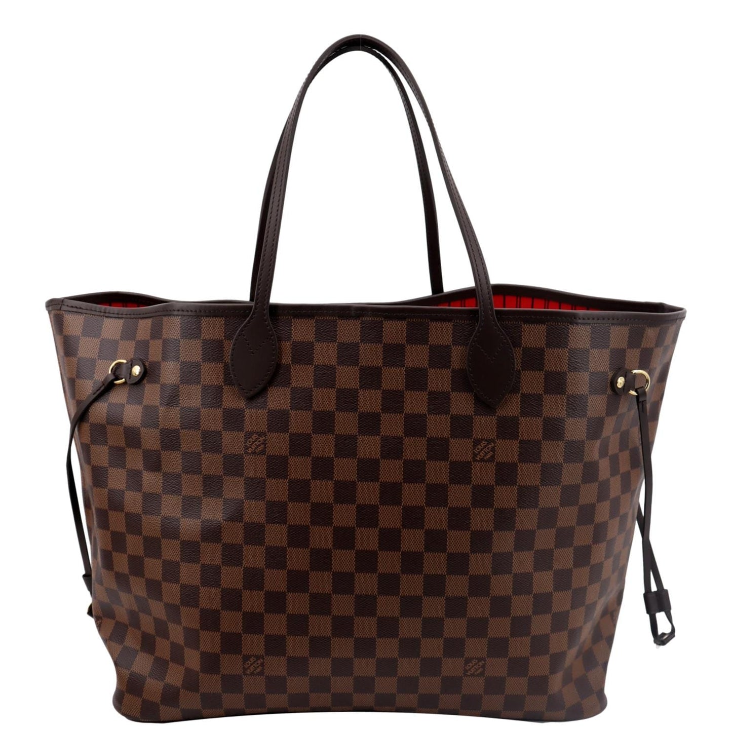 LOUIS VUITTON Neverfull GM Damier Ebene Tote Shoulder Bag Brown