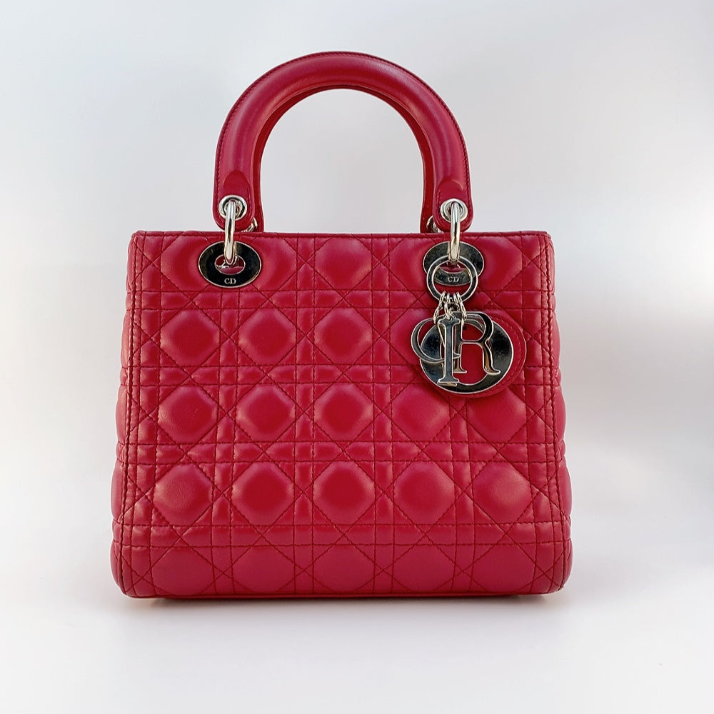 DIOR LADY MEDIUM IN RED