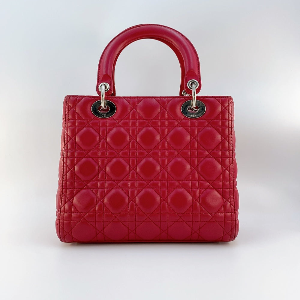 DIOR LADY MEDIUM IN RED
