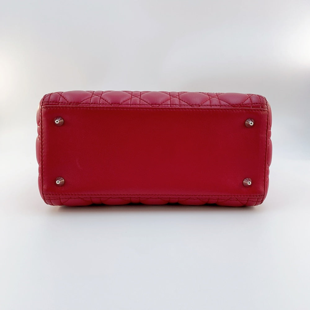 DIOR LADY MEDIUM IN RED