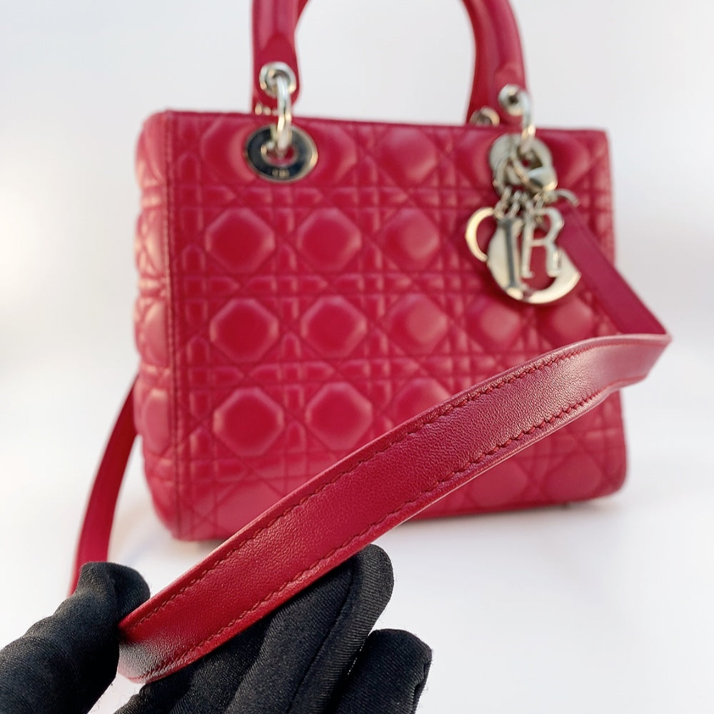 DIOR LADY MEDIUM IN RED