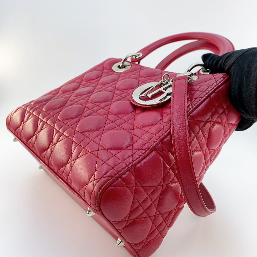 DIOR LADY MEDIUM IN RED