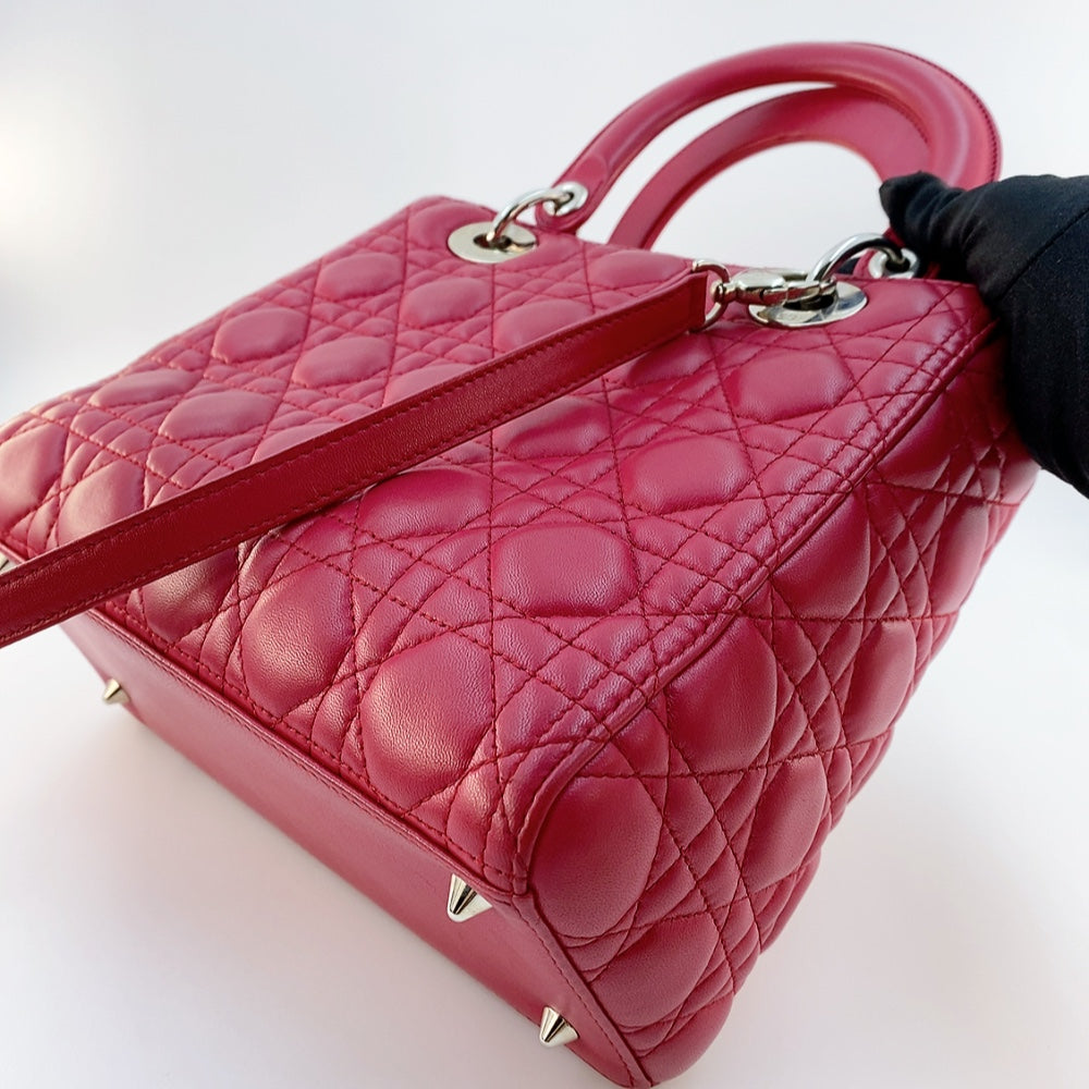DIOR LADY MEDIUM IN RED