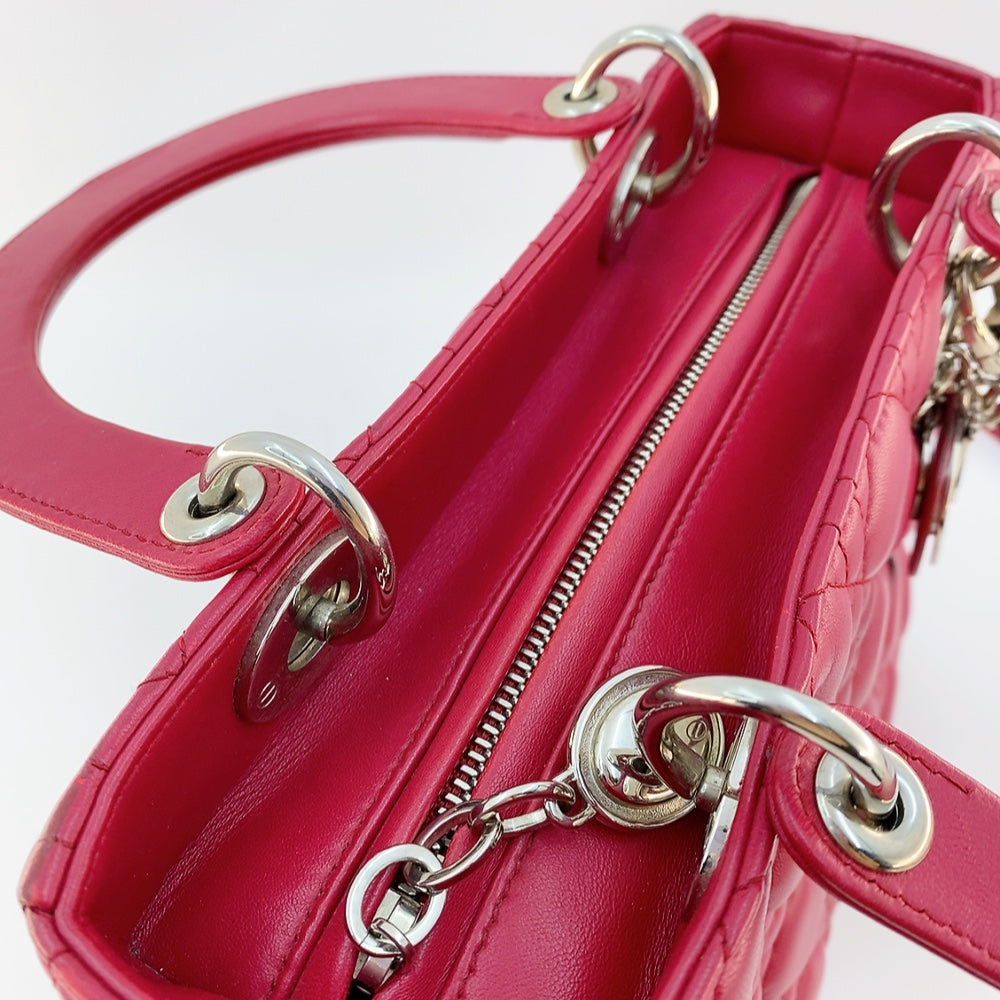 DIOR LADY MEDIUM IN RED