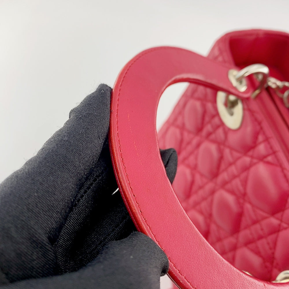 DIOR LADY MEDIUM IN RED