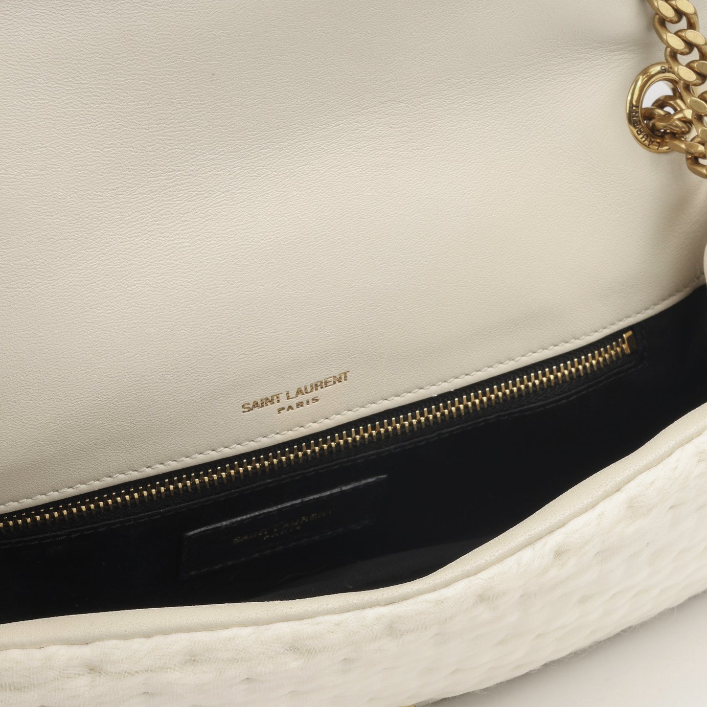 Saint Laurent Calypso - Cream Organza/Lambskin