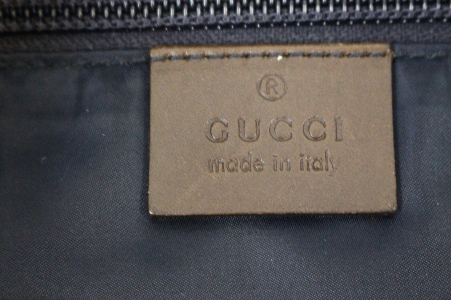 GUCCI Diamante Nylon Messenger Crossbody Bag 270410 Navy