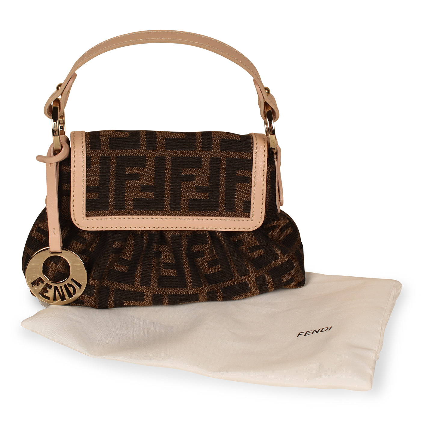 Fendi Zucca Chef Bag - Mini Pink Trim