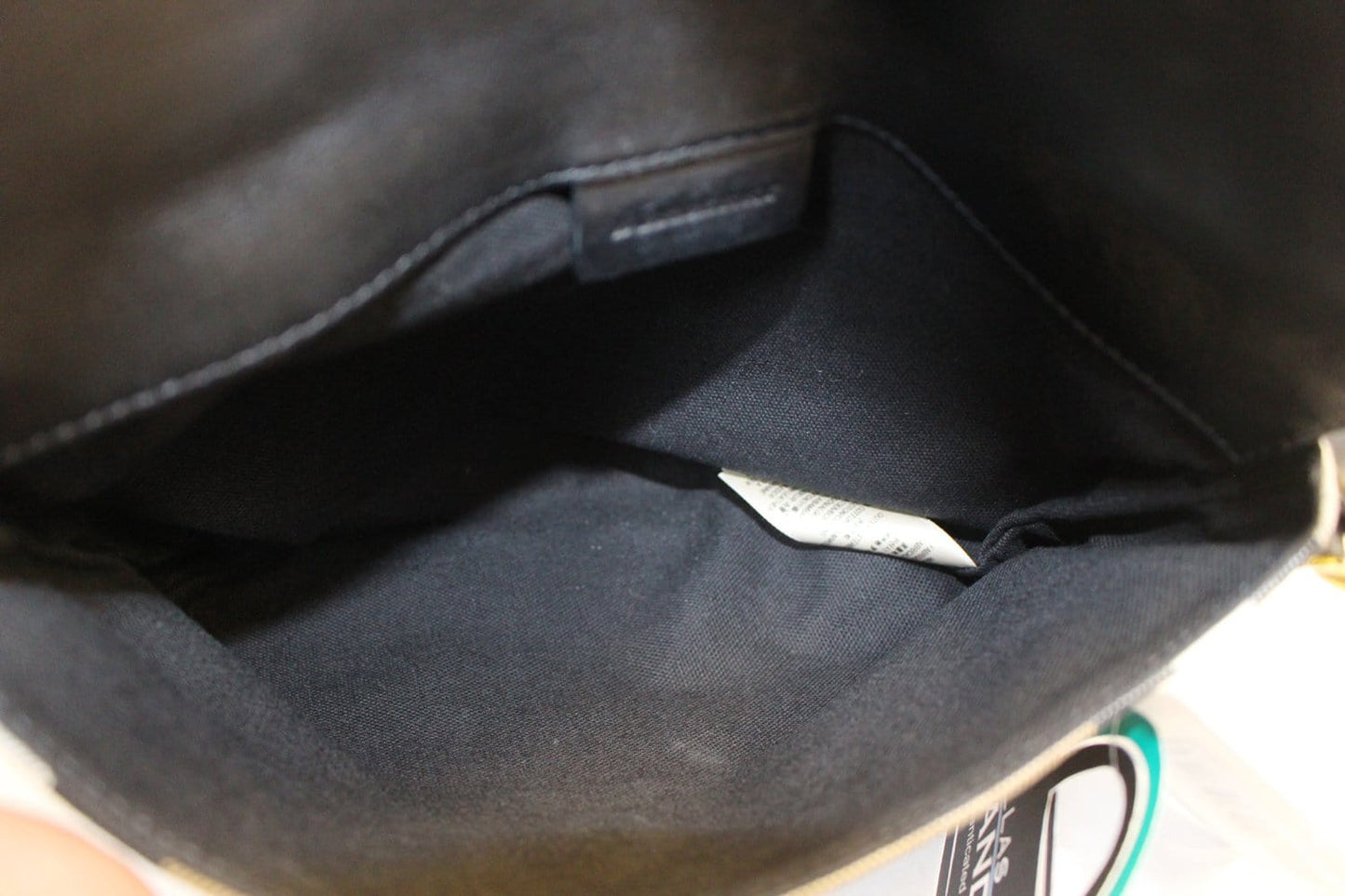 BURBERRY Black Leather House Check Horseshoe Milton Crossbody Bag