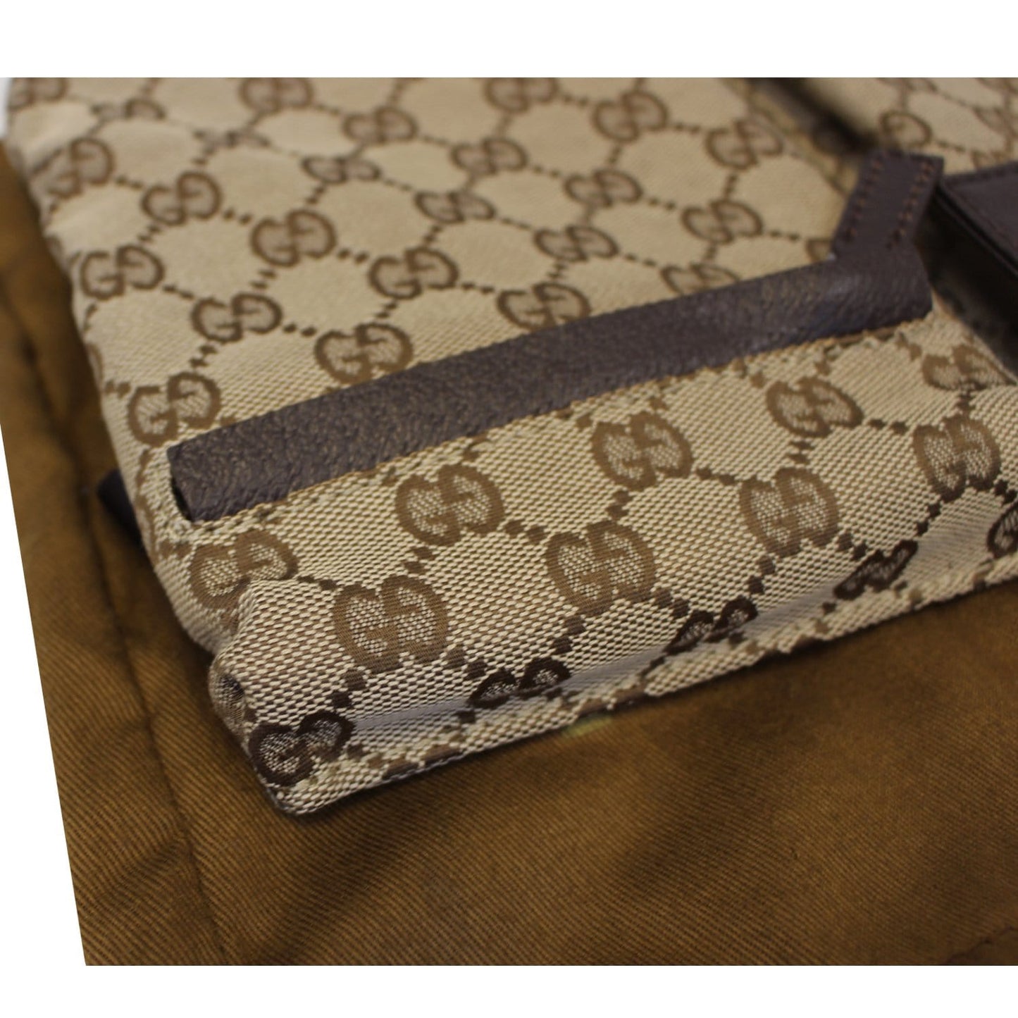 GUCCI Monogram Waist Bum Bag 28566 Brown