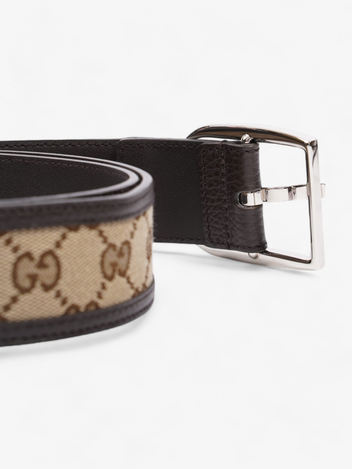 Gucci Dollar Belt GG Supreme / Black Leather 85cm / 34"
