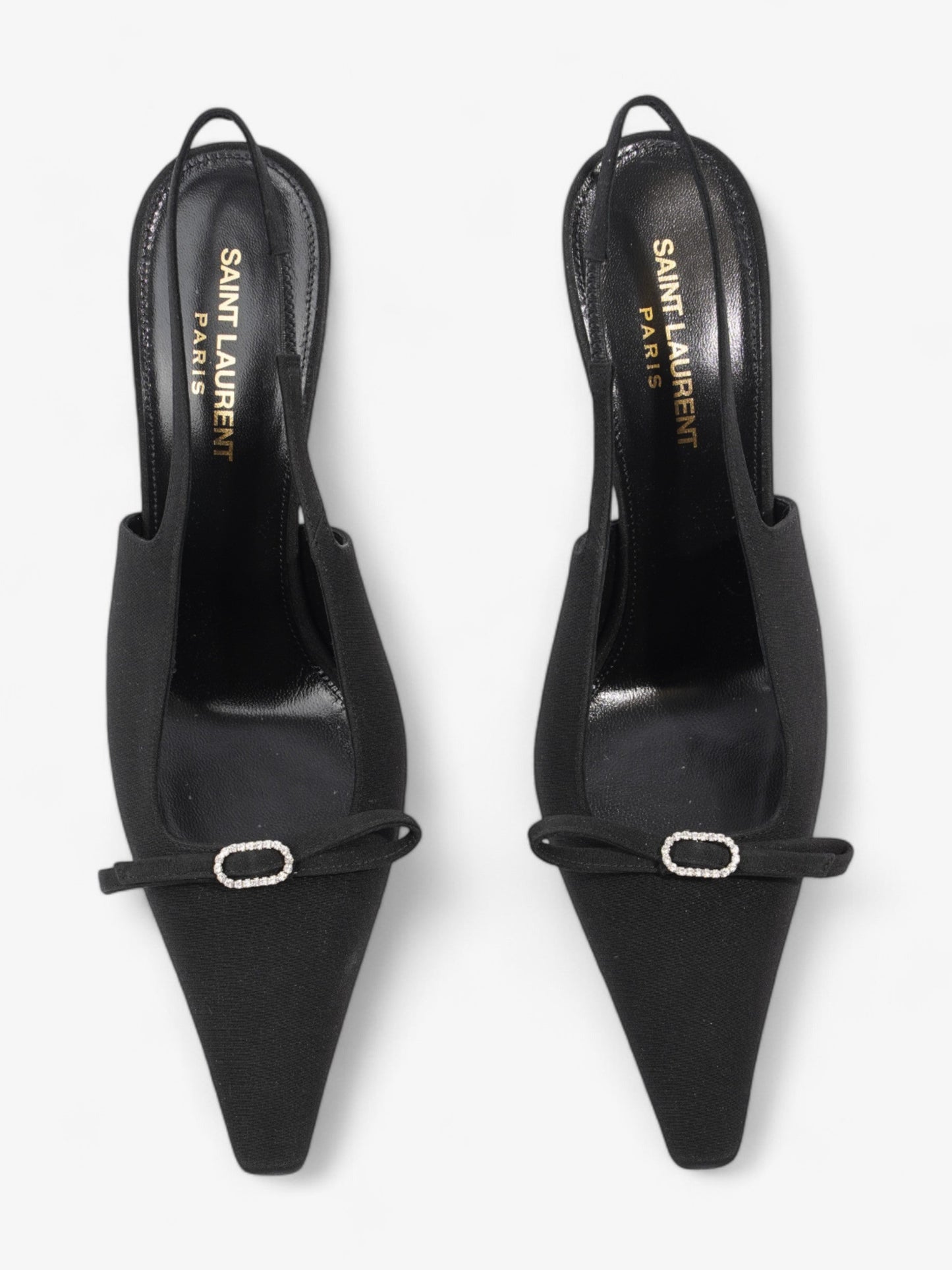 Saint Laurent Saint Aston  95 Black Satin EU 38 UK 5