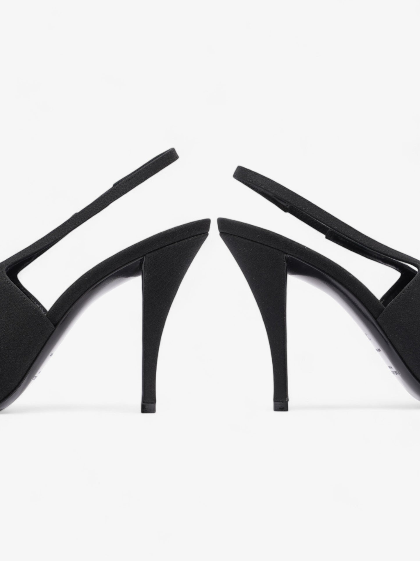 Saint Laurent Saint Aston  95 Black Satin EU 38 UK 5