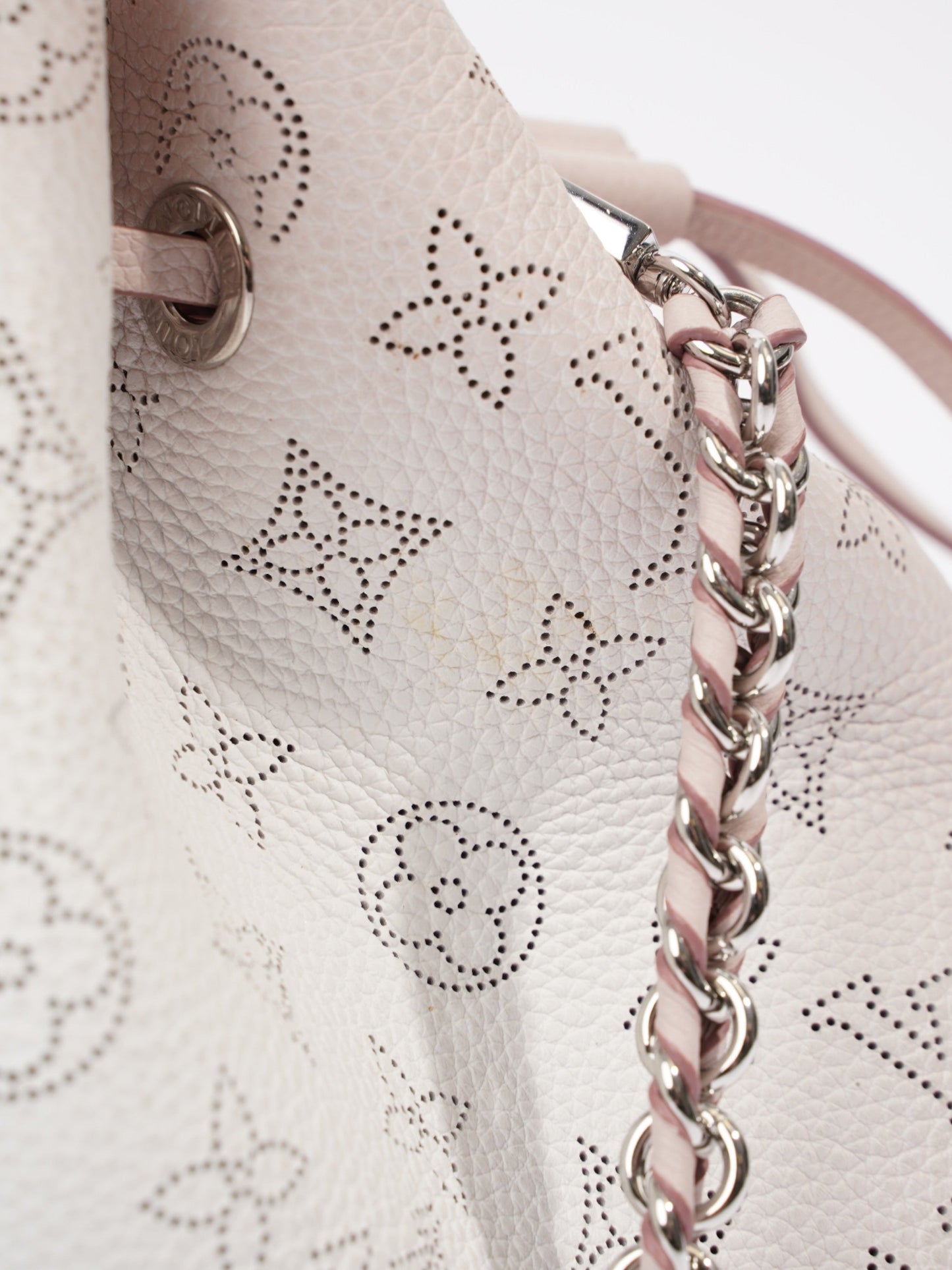 Louis Vuitton Bella Light Pink / White Ombre Calfskin Leather