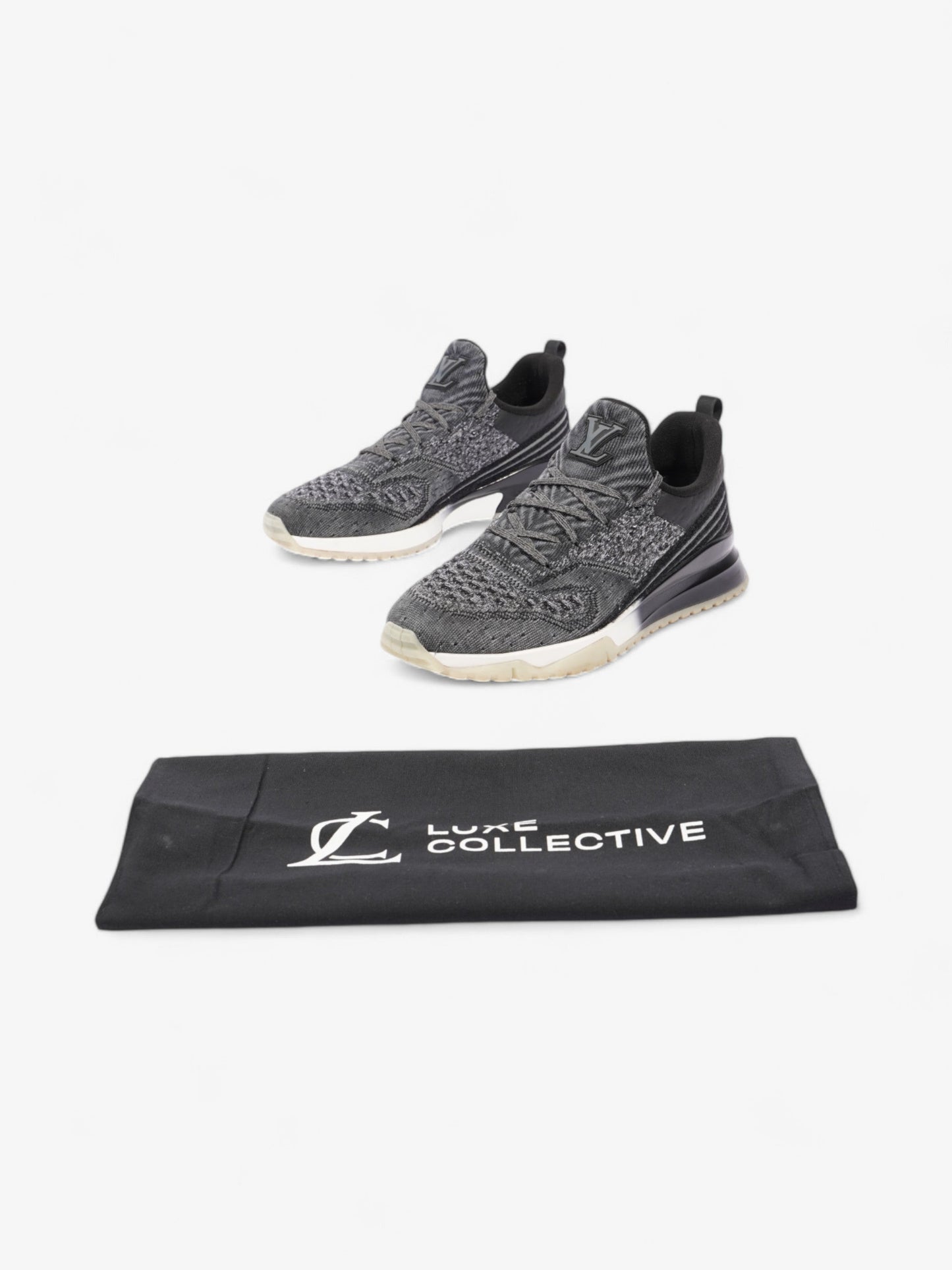 Louis Vuitton VNR Sneakers Grey / Black Fabric EU 42 UK 8