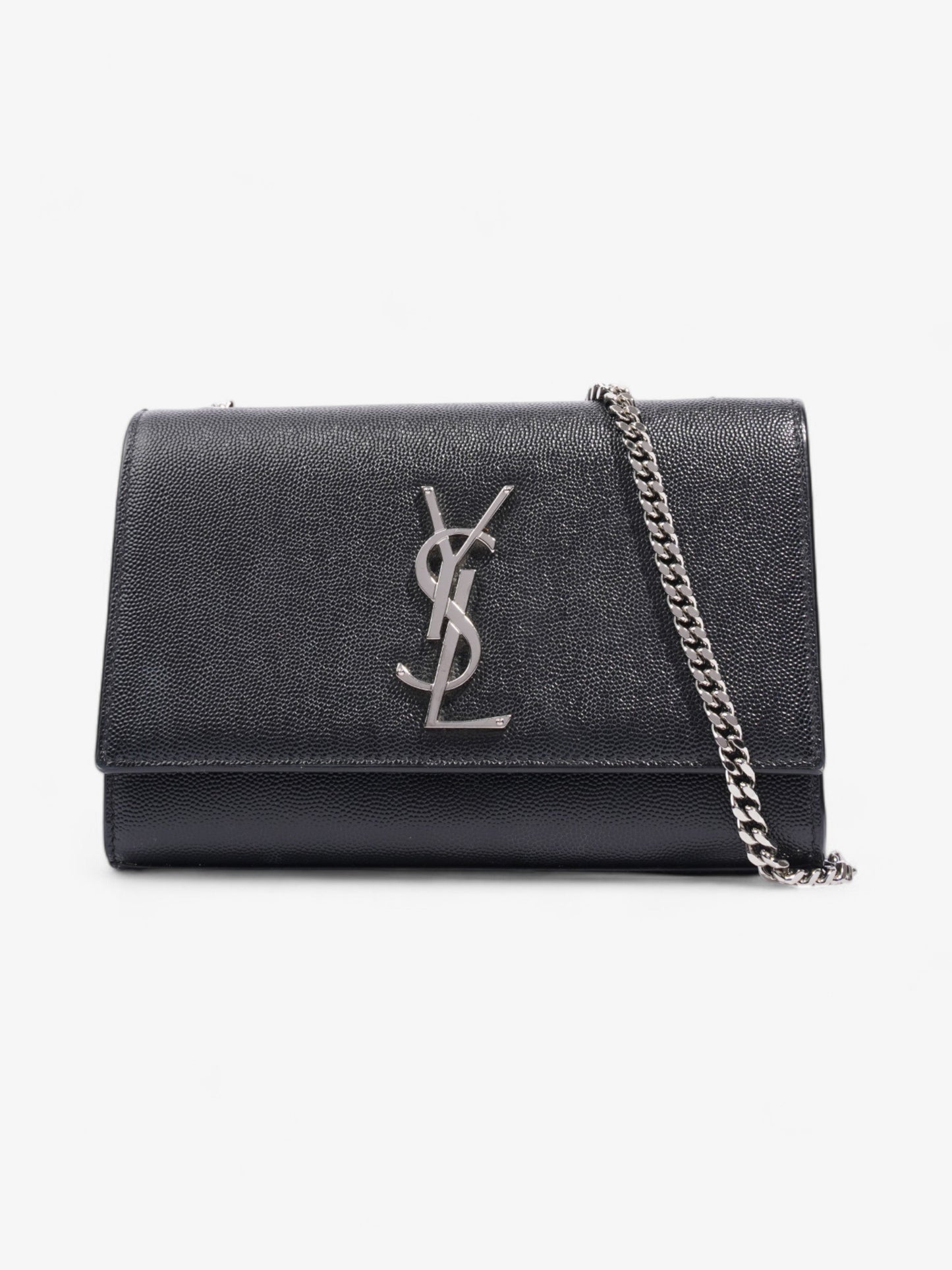 Saint Laurent Kate Black Grained Leather Small
